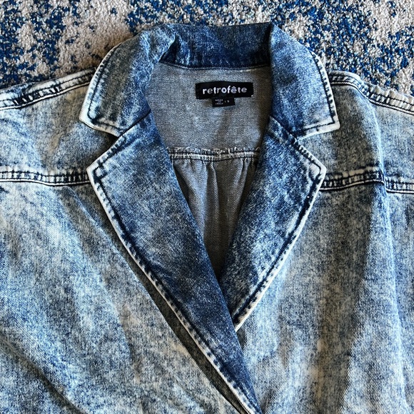 retrofete Gia Dress in Light Blue Acid Small - Picture 8 of 12